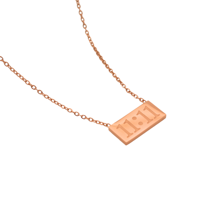 11:11 Rose Gold Pendant-11:11 Necklace- Pratisona