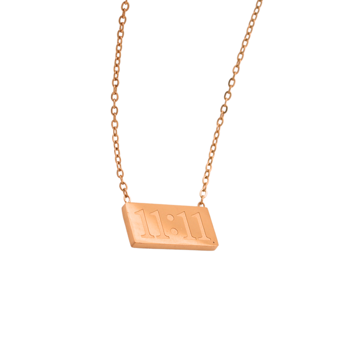 11:11 Rose Gold Pendant-11:11 Necklace- Pratisona