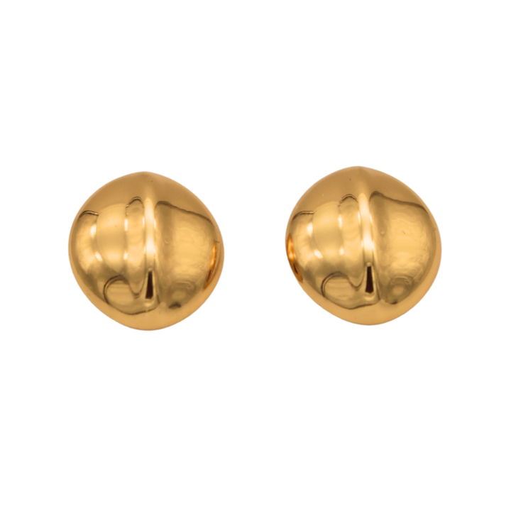 Gold Droplet Stud Earrings- Droplet Studs Earrings- Pratisona 