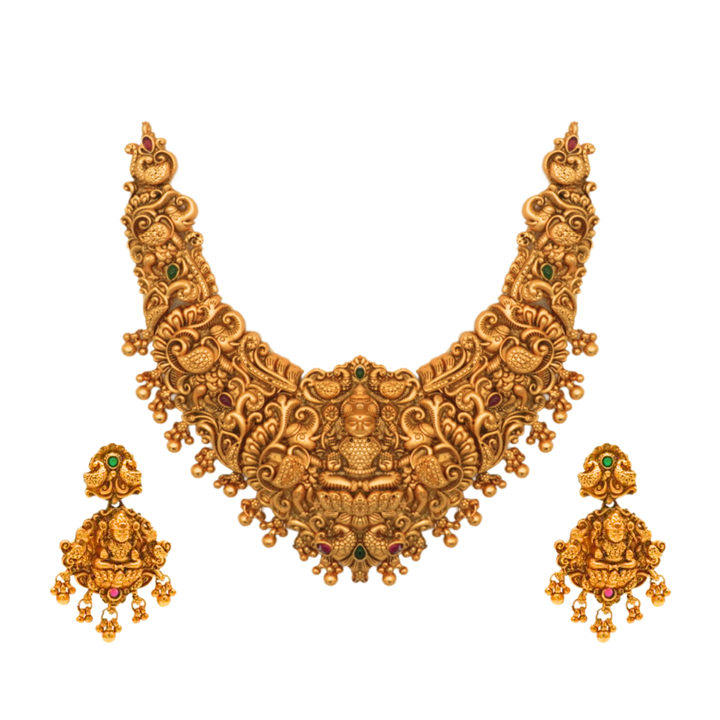 Nakshi Craftsmanship Necklace-Gajalakshmi Nakshi Necklace-Pratisona