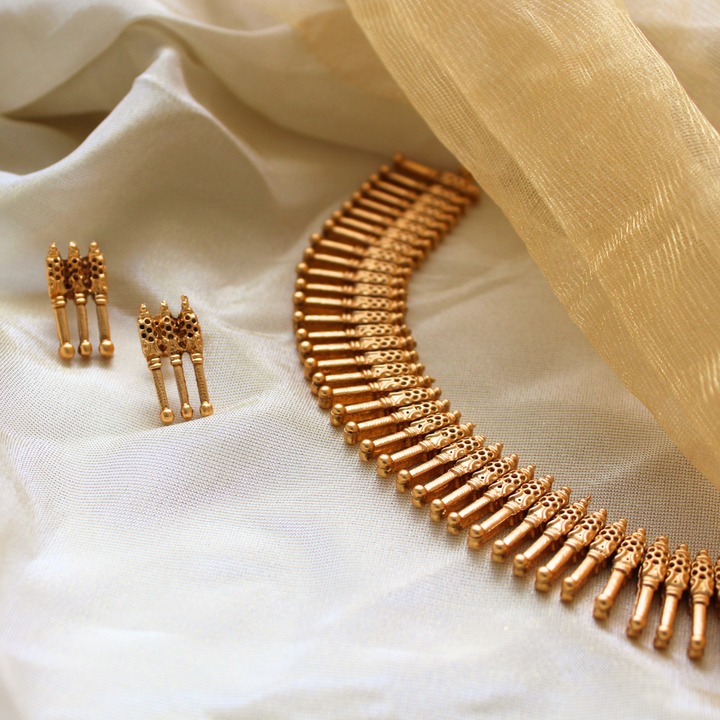 Heritage Gold Necklace- Mulla Mottu Necklace-Pratisona 