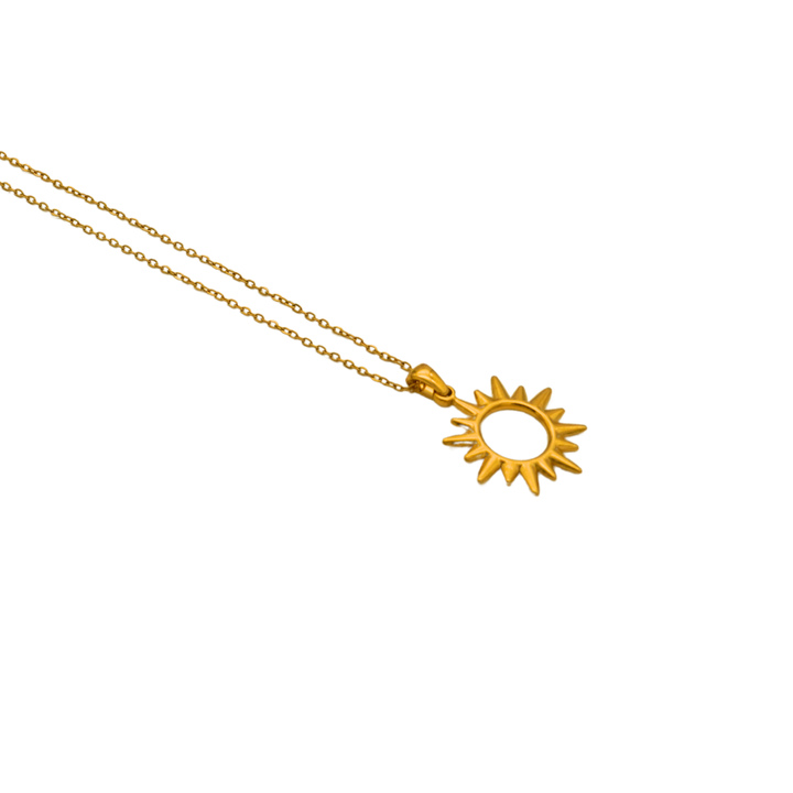 Sunray Pendant Necklace- Sunray Chain Pendant- Pratisona