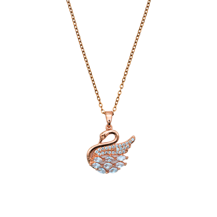 Swan Pendant Necklace-Swan Chain Pendant- Pratisona