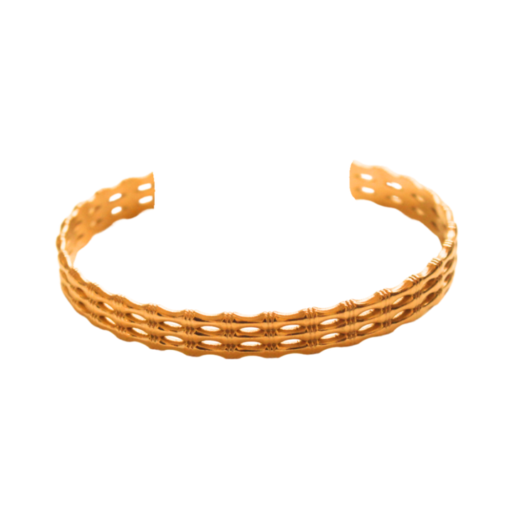 Gold Plated Half Wrist Bracelet- Trinket Bracelet- Pratisona